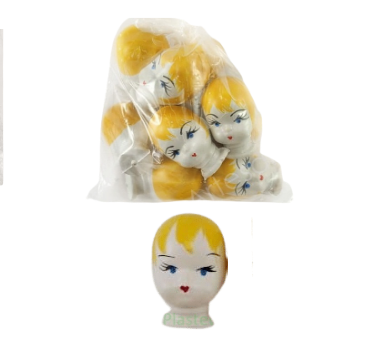 Cabeça de boneca Brinco 2 - 100 cabeças