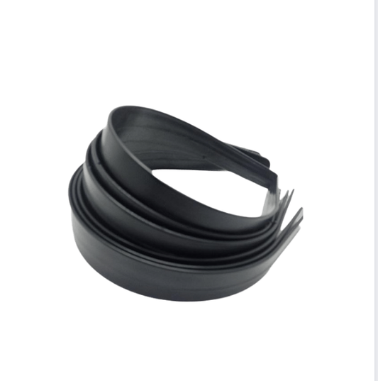 Tiara Plástica Larga F Preta 30 mm - 1 Dúzia - 12 unidades